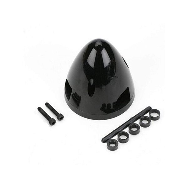 Spinner Du-Bro 2.1/2 pol Preto DUB285 Aeromodelo Cone de Hélice