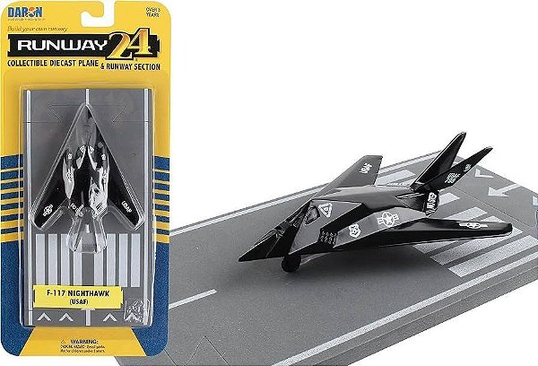 Miniatura F-117 Nighthawk Runway-24 RW100 Aviação Stealth