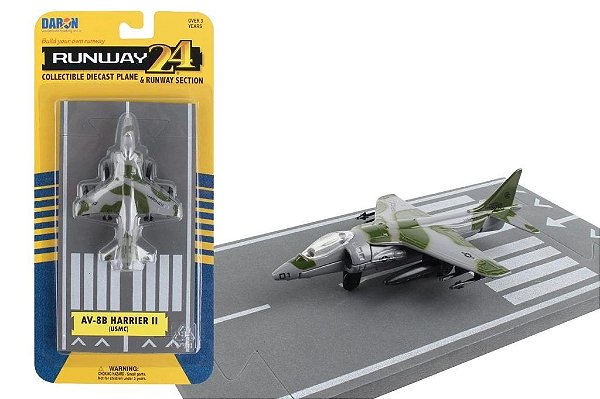 Miniatura AV-8B Harrier Camuflado Runway-24 RW020