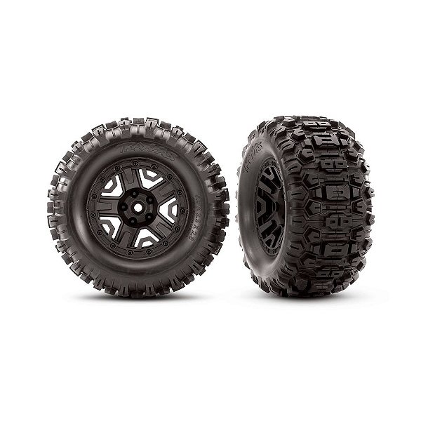 Roda RC Traxxas Sledgehammer Extreme Terrain 2.8 Preta 6792