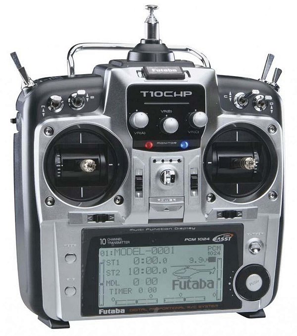 Rádio Futaba 10CH 72MHz com R3110DPS Heli FUTJ9151