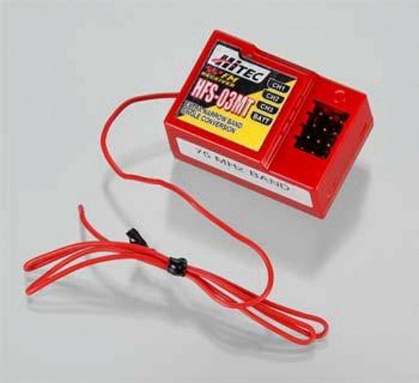 Receptor Hitec HFS-03MT 3CH FM 75MHz 22175 para Automodelo