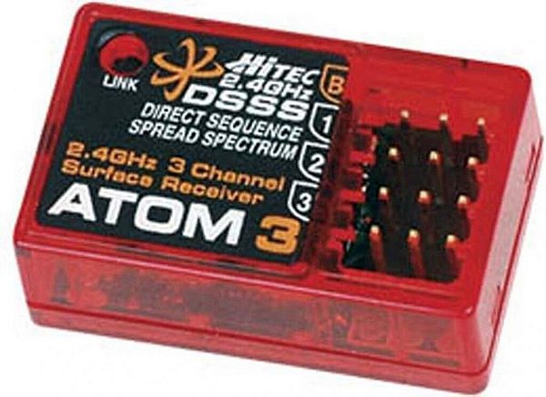 Receptor Hitec Atom 3 Micro 3CH DSSS 2.4GHz 29324