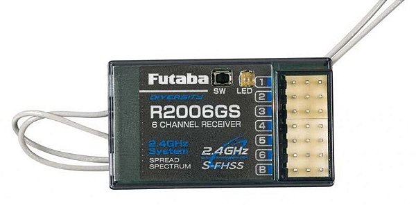 Receptor Futaba R2006GS 6CH 2.4GHz S-FHSS Aeromodelo