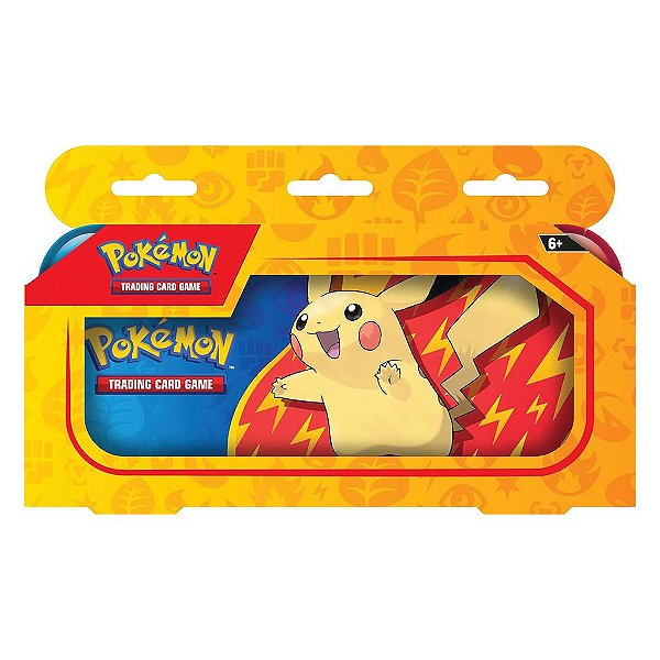 Pack Estojo de Metal Tcg: Pikachu (2x Booster )