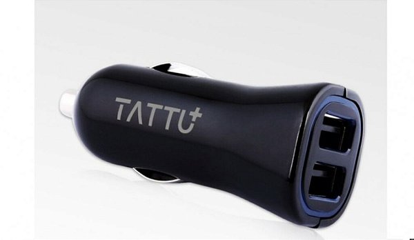 Carregador Veicular Dual USB QC3.0 Tattu PSA-30U2-QC3 Carro