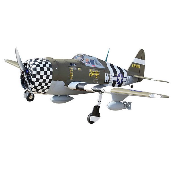 Aeromodelo Seagull P-47 Thunderbolt Snafu 63" W/Retracts ARF