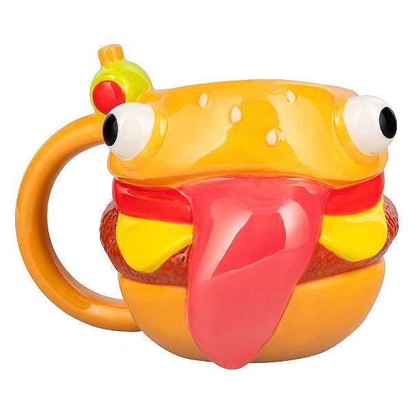 Caneca Paladone Fortnite Gamer Durrr Burger Formato 3D 6081