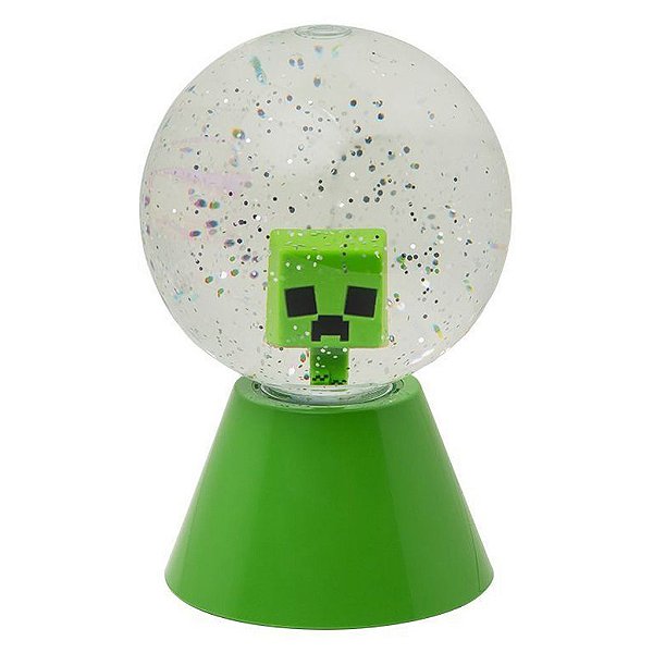Luminária Paladone Minecraft Creeper Glitter Ball 1437