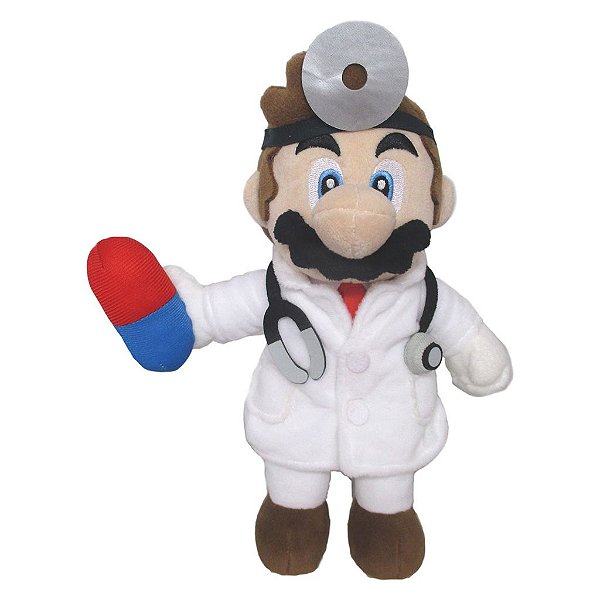 Pelúcia 10 " Super Mario Dr Mario Worl Little Buddy 8247