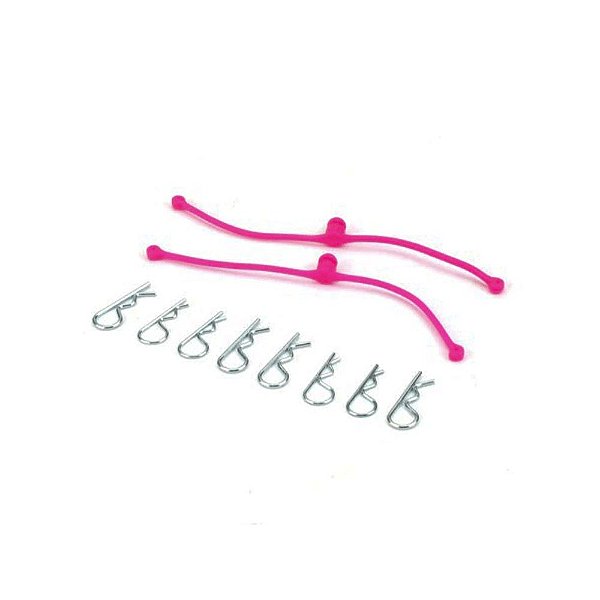 Du-Bro Body Clips Retainers Pink 2 Unidades Dub 2251