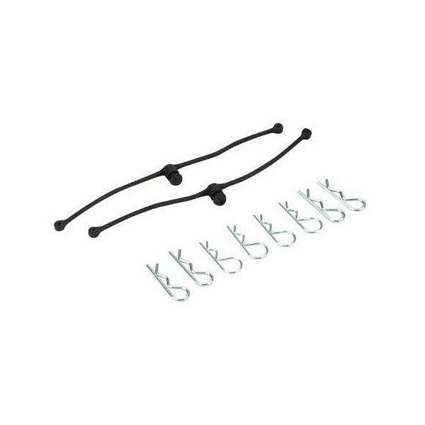 Du-Bro Body Clips Retainers Preto 2 Unidades Dub 2245