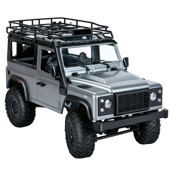 Carro MN Model 1:12 Jeep Land Rover Defender 90 (2015) Cinza MN-99S