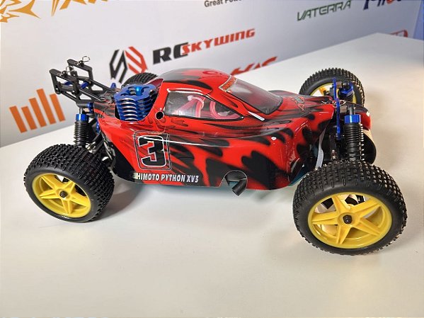 Carro Himoto 1/10 Syclone PRO Buggy .18 Nitro Vermelho/Preto Hi8102