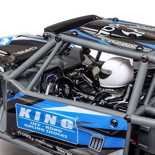 Carro Axial 1/18 UTB18 Capra 4WS 4WD RTR Rock Crawler Azul AXI-1750t1