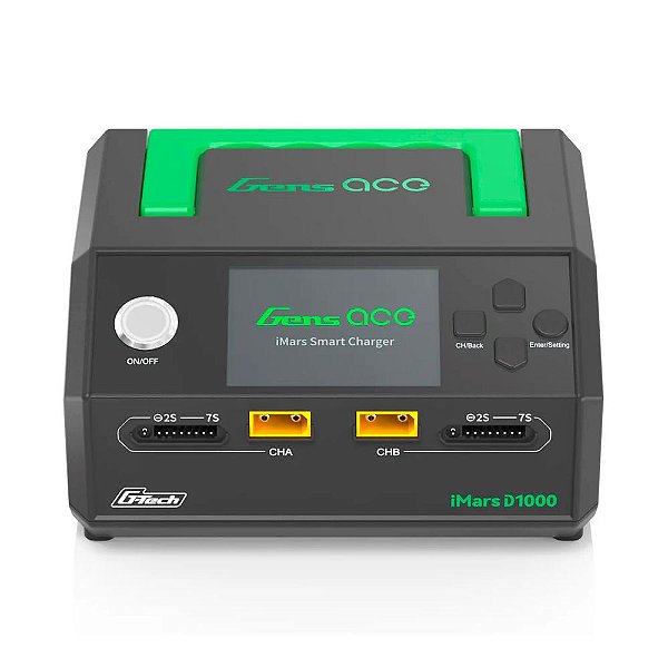 Carregador Gens ACE Imars D1000 g-Tech Smart Dois Canais AC 1000W