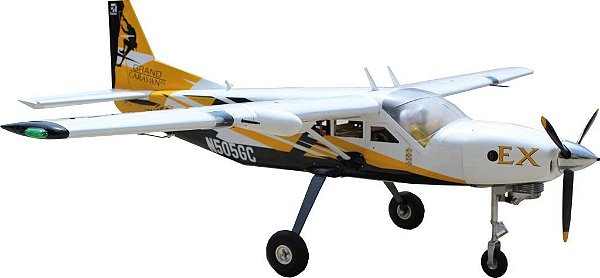 Aviao Seagull Cessna 208 Grand Caravan EX 85" 35-40 ARF Amarelo Sea362