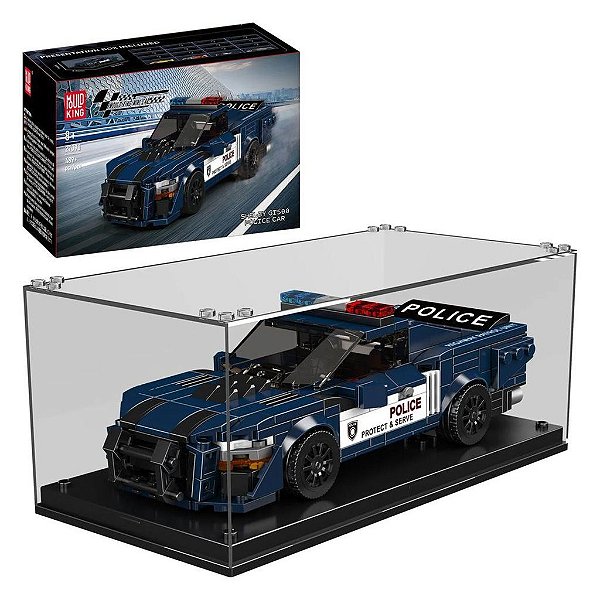 Blocos de Montar Mould King Shelby GT500 Police Car 489 Peças