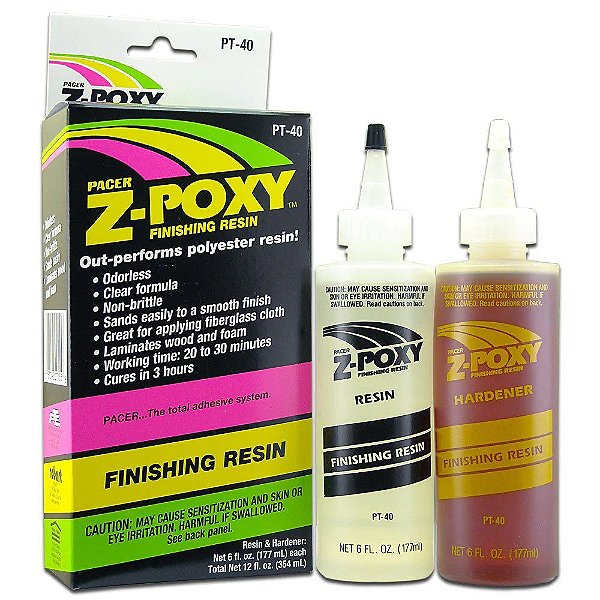 Cola ZAP Z-Poxy Resina de Acabamento 12OZ PT-40