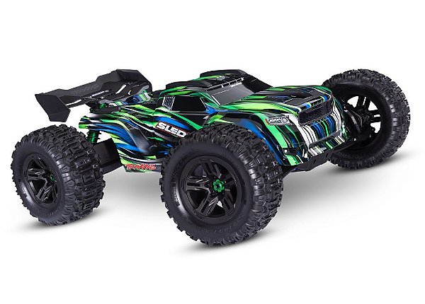 Carro Traxxas 1/8 Sledge BLX 6S 4WD TQI Belted Green