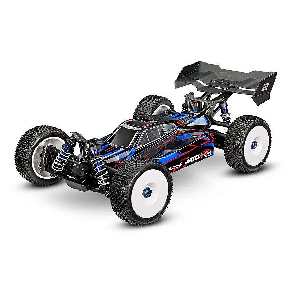 Carro Traxxas 1/8 Jato 4WD VXL-4S Blue 90386-4