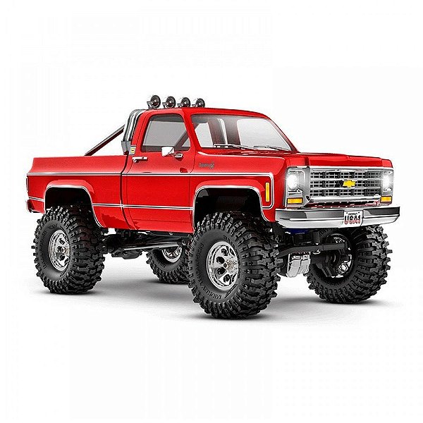 Carro Traxxas 1/18 TRX-4 Cheyenne 79 K10 Crawler RTR TQ RED 97064-1