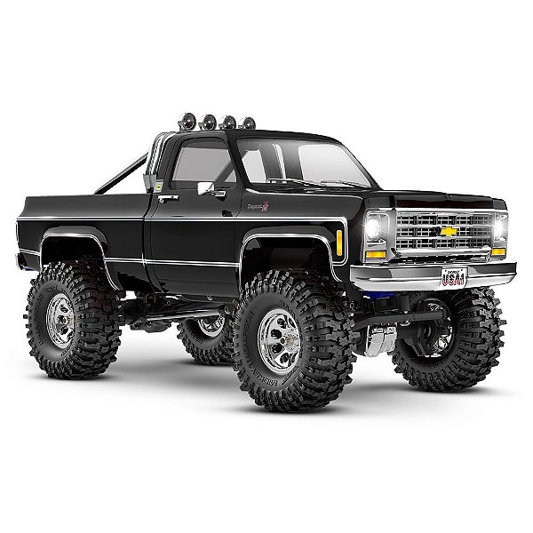 Carro Traxxas 1/18 TRX-4 Cheyenne 79 K10 Crawler RTR TQ BLK 97064-1