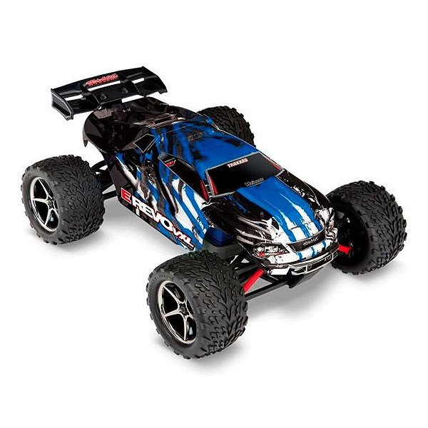 Carro Traxxas 1/16 e-Revo VXL 4WD BLX RTR TSM TQI Blue 71076-8