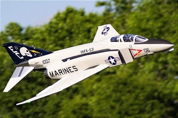 Aeromodelo Freewing f-4 Phantom II "ghost Grey" 8S 90MM EDF JET Fj31232p