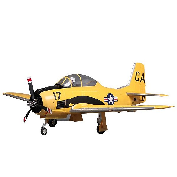 Aeromodelo FMS t-28D Trojan V4 1400mm PNP Yellow Fms083pyl