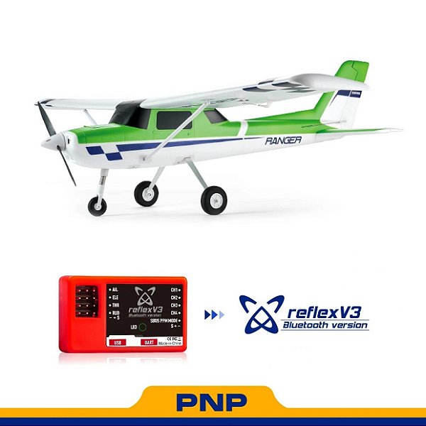 Aeromodelo FMS Ranger EP V2 1220mm PNP Reflex V3 Green Fms147pgn-REFV3