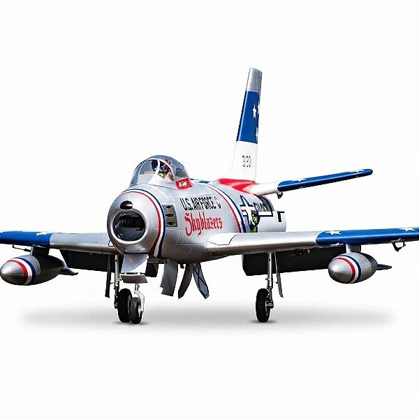 Aeromodelo FMS f-86 Skyblazer 80MM JET EDF Blue PNP Fms143pbu