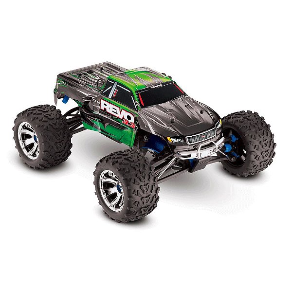 Carro Traxxas 1/10 Revo 3.3 Nitro RTR 4WD TSM TQI Green 53097-3
