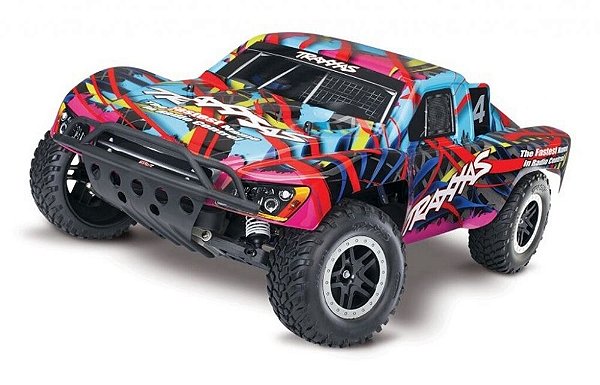 Carro Traxxas 1/10 Nitro Slash RTR 2WD TSM Hawaiian 44056-3