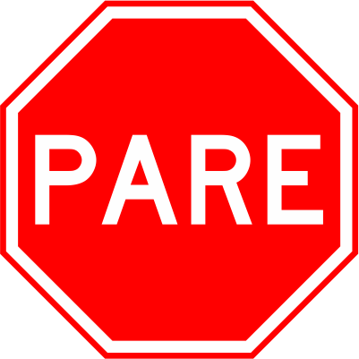 PLACA R-1 (PARE)