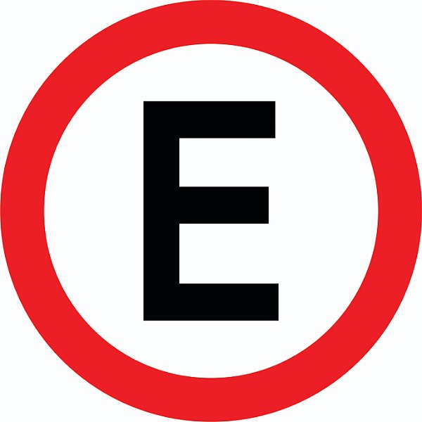 PLACA R-6b (ESTACIONAMENTO)