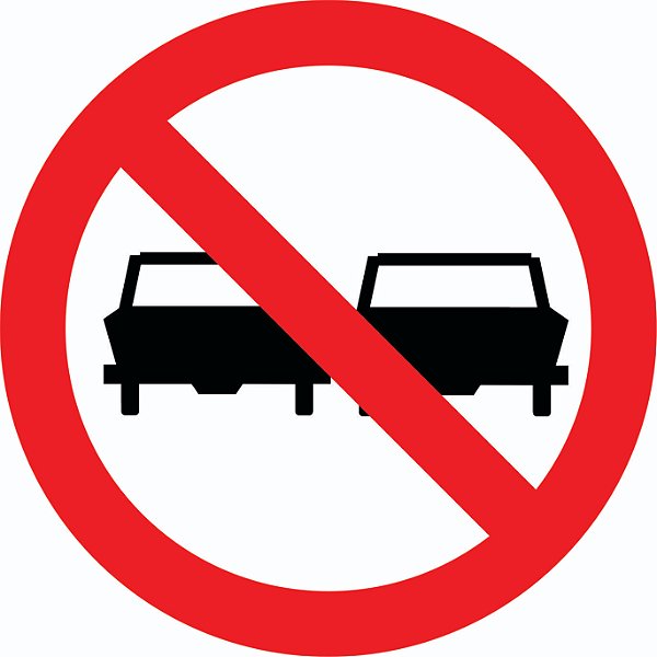 PLACA R-7 (PROIBIDO ULTRAPASSAR)