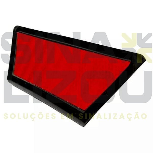 CATADIÓPTRICO DE PLASTICO PARA BARREIRA (VERMELHO)