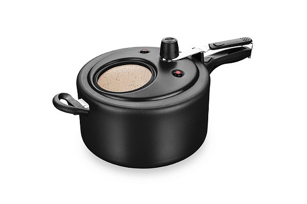 PANELA DE PRESSÃO SUPERIOR MTA COM VISOR PRETO 8,0 LITROS