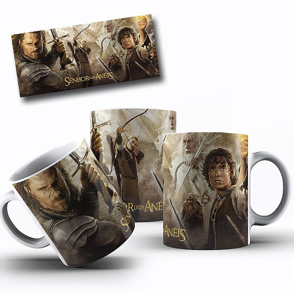 Caneca de Cerâmica Senhor dos Anéis - 325ml