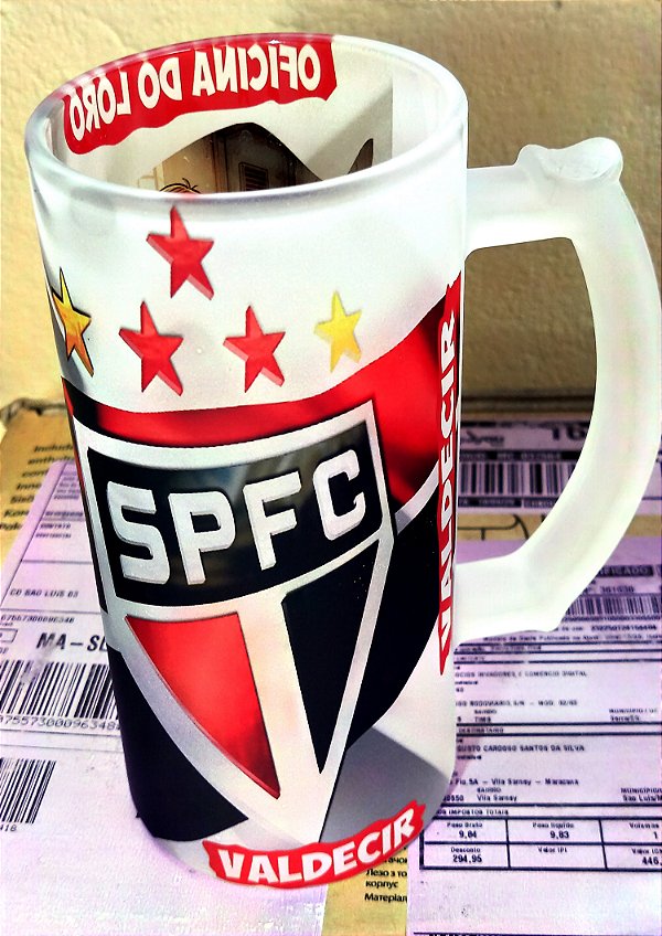 Caneca Personalizada de Chopp 475 ml – Inspiração Futebol (não oficial)