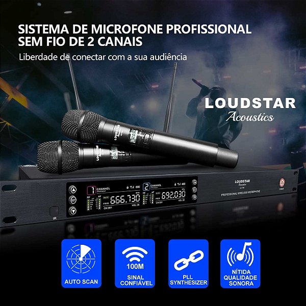 Microfone Profissional Loudstar Acoustics LD-700