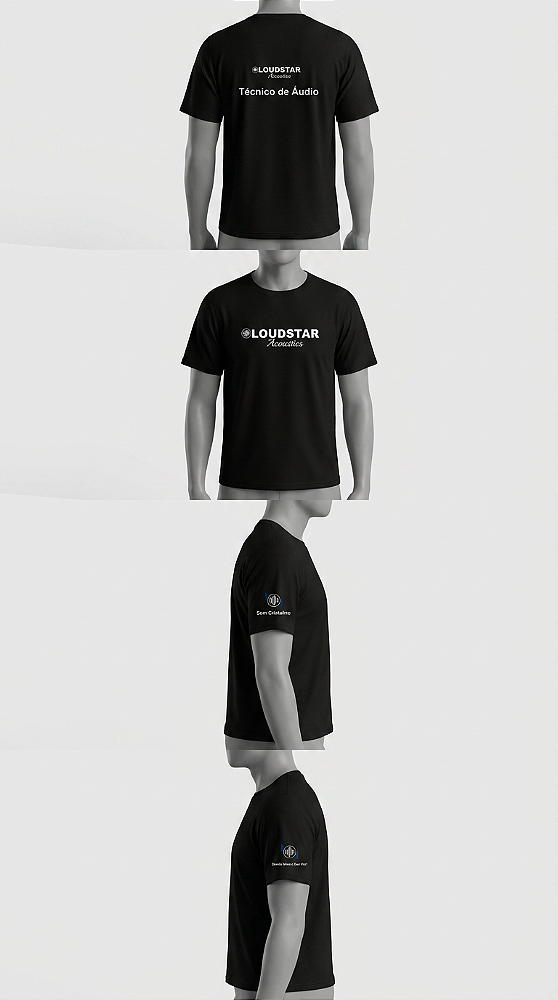 Camiseta Loudstar Acoustics Tecnico de Audio
