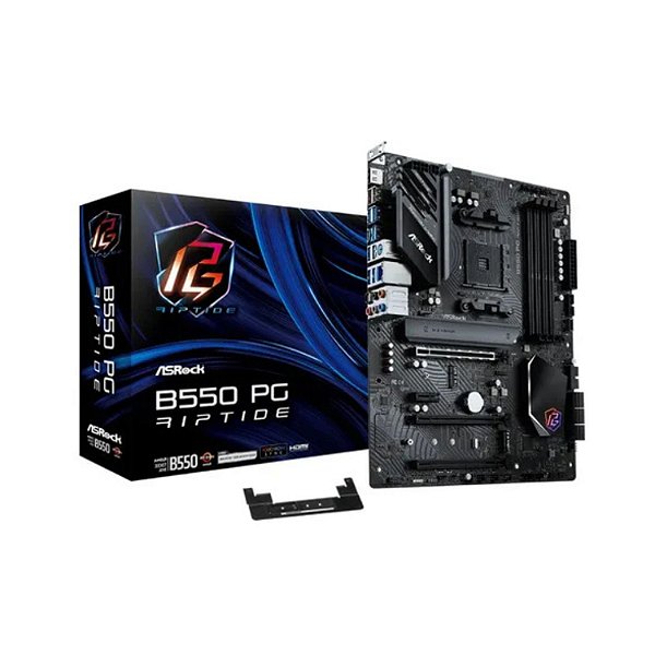 PLACA MÃE ASROCK B550M PG RIPTIDE, AMD AM4, DDR4