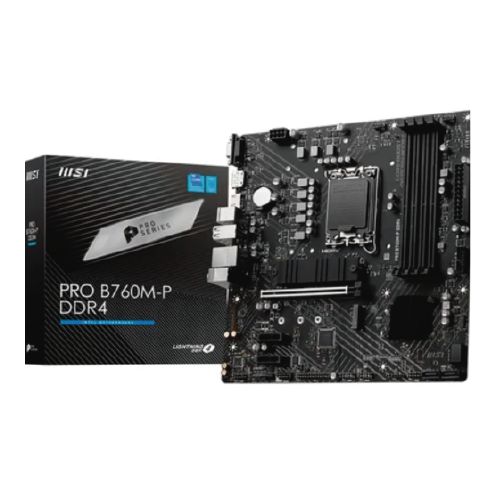PLACA MAE LGA 1700 MSI PRO B760M-P - DDR4 - MATX - M.2 - VGA HDMI DISPLAYPORT