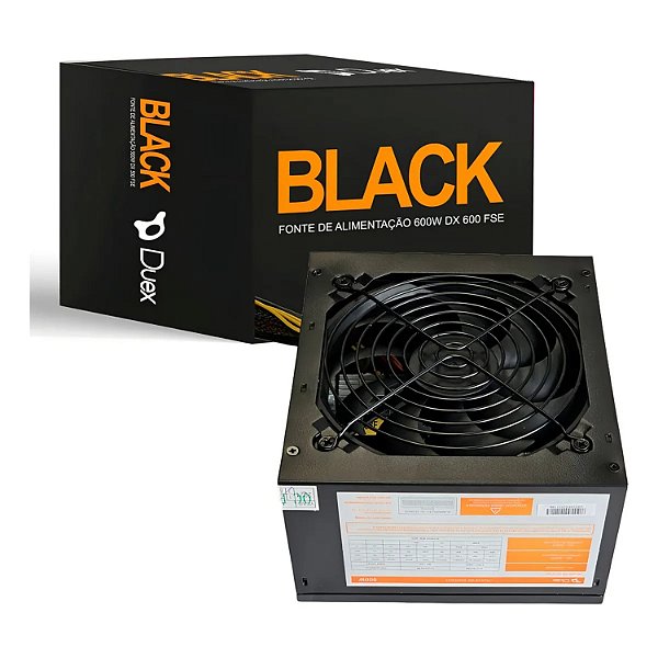 FONTE ATX DUEX 600W BLACK DX 600FSE
