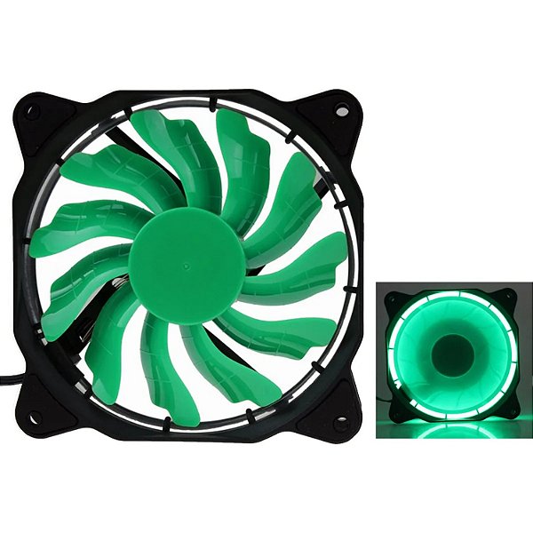 COOLER FAN 120MM VERDE DEX
