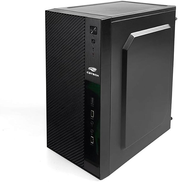 GABINETE C3TECH PRETO MT-31BK COM FONTE 200W - OFFICE