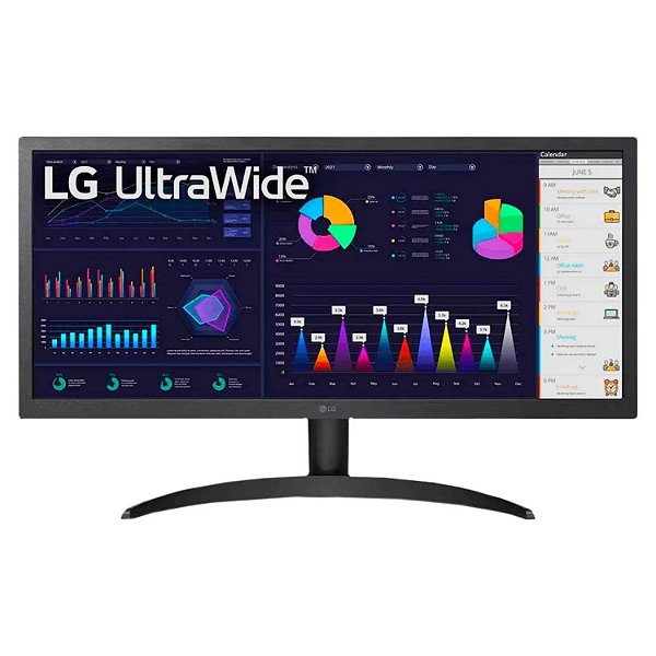 MONITOR GAMER LG 25.7" ULTRAWIDE FULL HD 75HZ 1MS PRETO 26WQ500-B