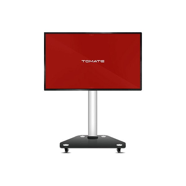 TV MONITOR 43" TELA SMART INTERATIVA TOUCH SCREEN COM BASE E RODIZIOS ANDROID TOMATE MTM-2105